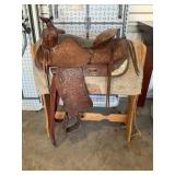 Western Saddle With Stand