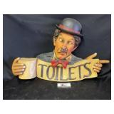 Toilets sign