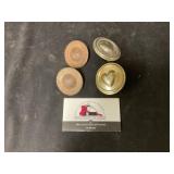 Vintage bridle rosettes