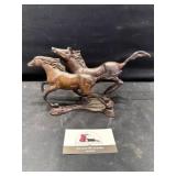 Cast iron running horse