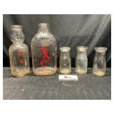 Glass milk Bottles