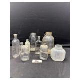 Vintage glass jars and bottles