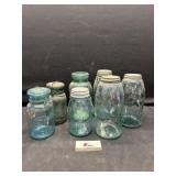 Blue ball jars