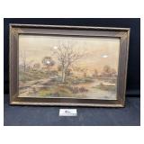 Vintage framed print