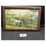 Vintage framed print