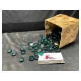 Green Glass Beads