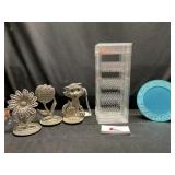 Silver plated and Plastic Earring Holders