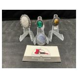 Size 8 Rings, Sodalite, Green Quartz, Tiger Eye,