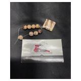 Brown Zebra Jasper Beads and Pendant