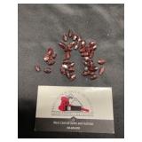 Raw Red Garnet Beads