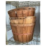 Four bushel baskets