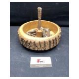 Nut bowl and crackers