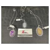 Necklaces with Pendants, Rainforest Jasper, B