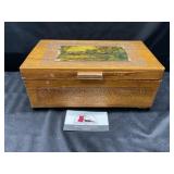 1922 Wooden Jewelry Box