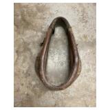 Vintage leather horse collar