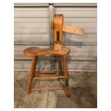 Leather stitching horse