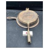 Stover cast iron waffle maker