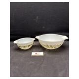 Pyrex Spring Blossom Cinderella mixing bowls