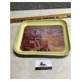 Metal serving tray