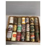 Collected beer cans
