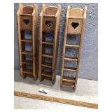 Wood shelves