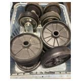 Caster wheels and wheels