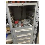 LYON cabinet with misc locker hardware