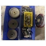 Caster wheels and assemblies