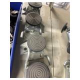 Caster floor locks