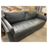 Blue Leather Sofa