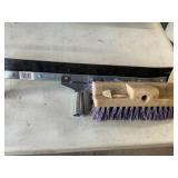 Squeegee and brush