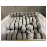 Plastic castors