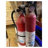 Two fire extinguishers