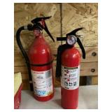 Two fire extinguishers