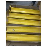 Metal pallet rack bumpers