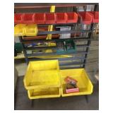 Parts organizer with some bins
