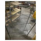 Metal shelving unit