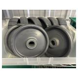 9 plastic Castor wheels