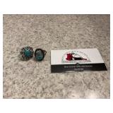 Unmarked Rings Possibly Turquoise