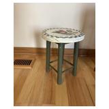Small wooden apple stool