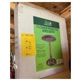Flower pedestal bird bath   New in box