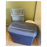 Tote and Trash Can