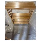 Wood shelves