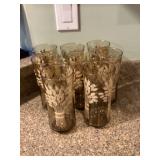Vintage Franco wheat water glasses