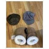 Menï¿½s hats and foot warmer