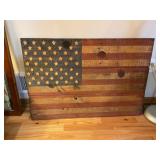 Primitive wooden flag