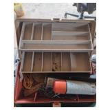 Plastic Toolbox with Misc Tools