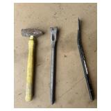 Crow bars and mallet
