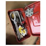 Metal Tool Box with Misc