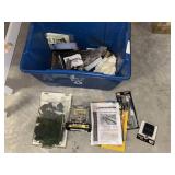 Tote of misc train items